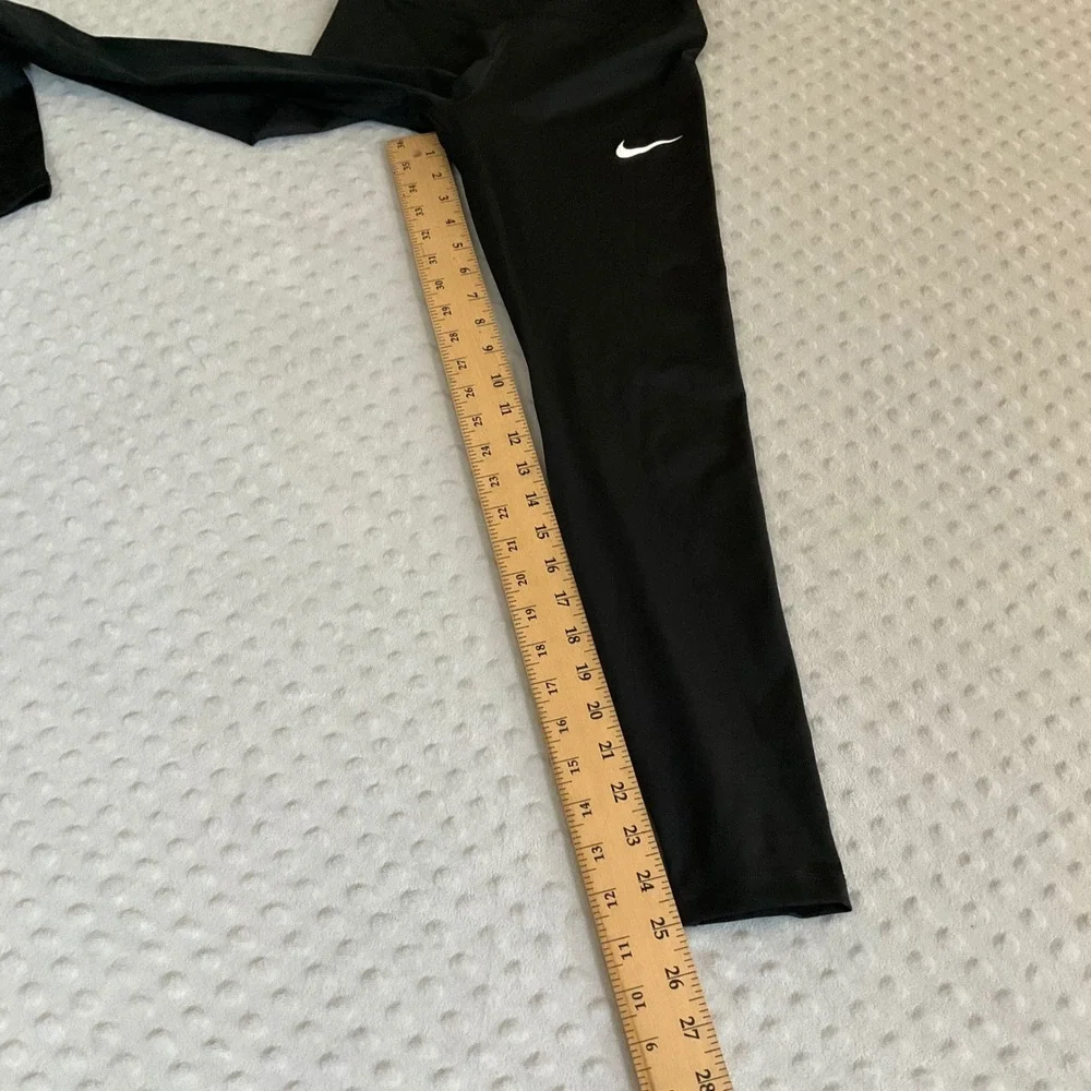 Nike Dri-FIT Leggings Women Small Black High Waisted FSVC Logo Activewear